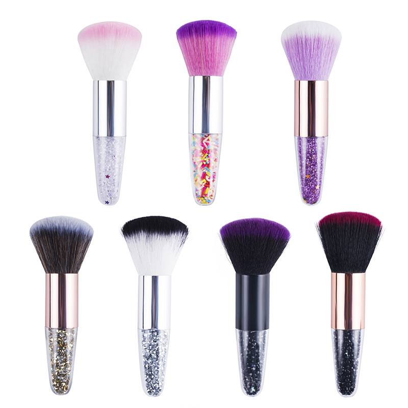 New Design Amazon Best Seller Airbrush Massage Foundation Makeup Brush Flat Top Kabuki Brush For Face